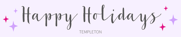 Kerst lettertype Templeton