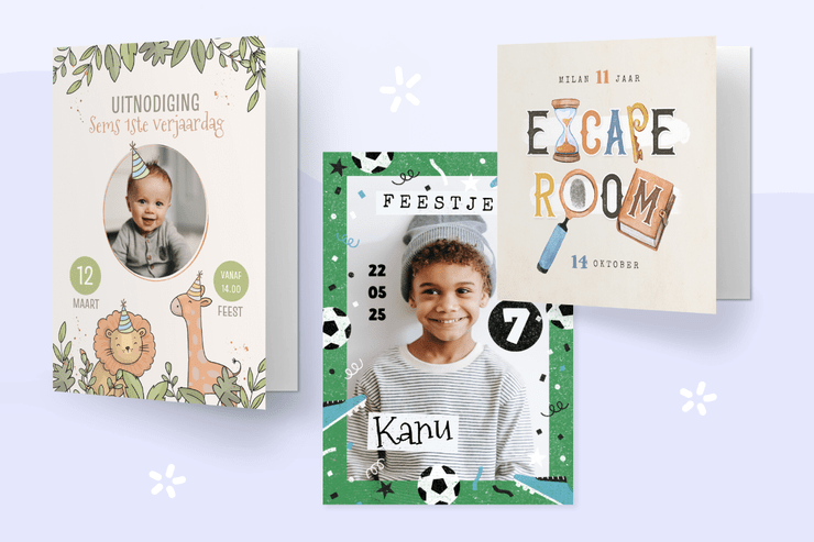 Kinderfeestje kaarten