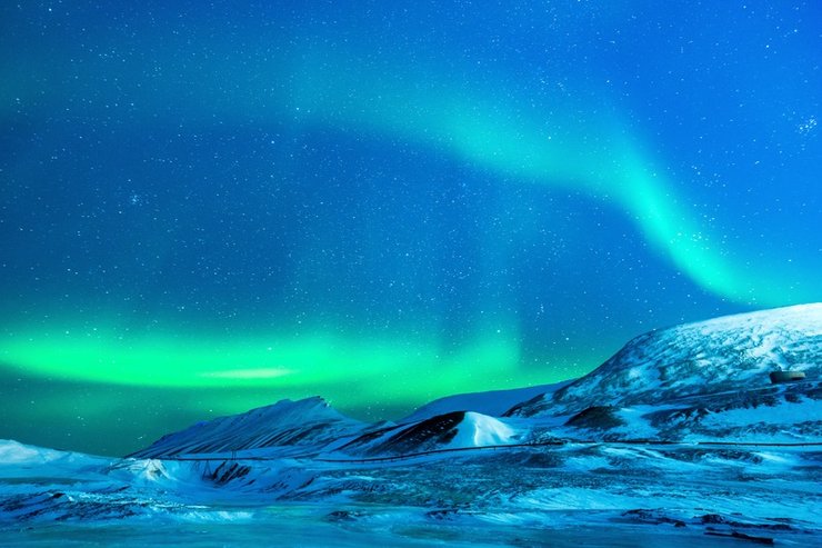 Witte kerst in Alaska