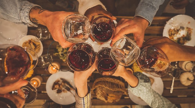 Italiaanse kerst proost