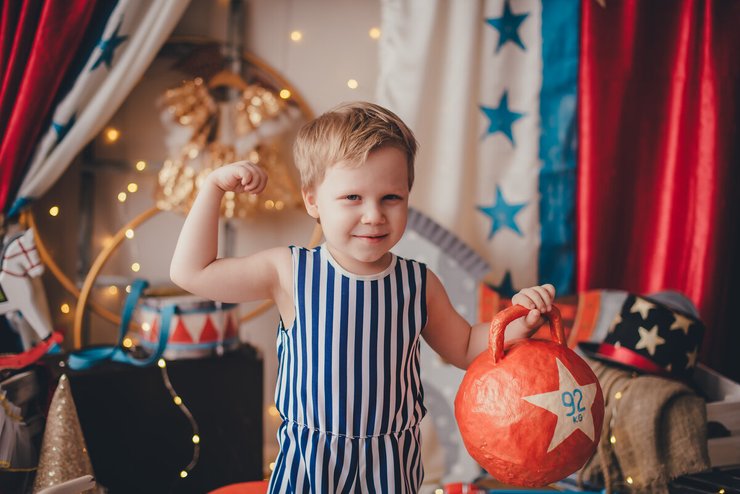 Jongens kinderfeestje circus