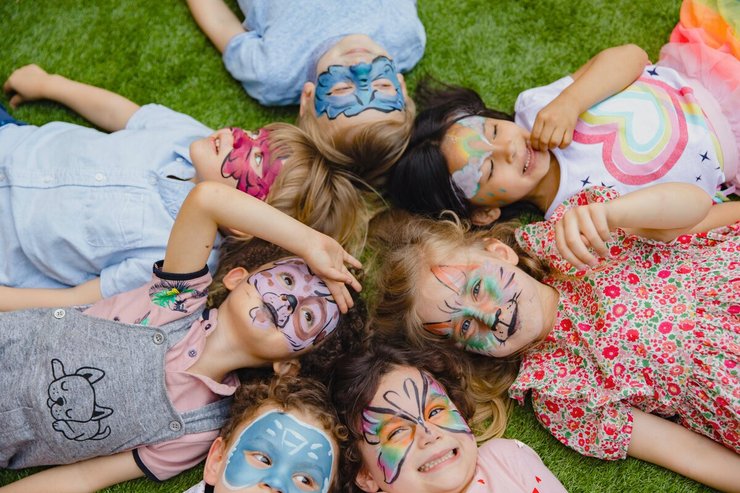 Schmink op kinderfeestjes