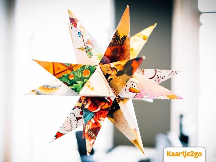 Kerstster-van-kerstkaarten