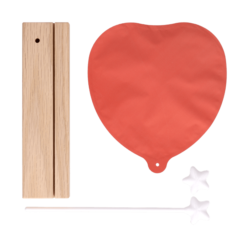 Mini ballon hart met kaarthouder