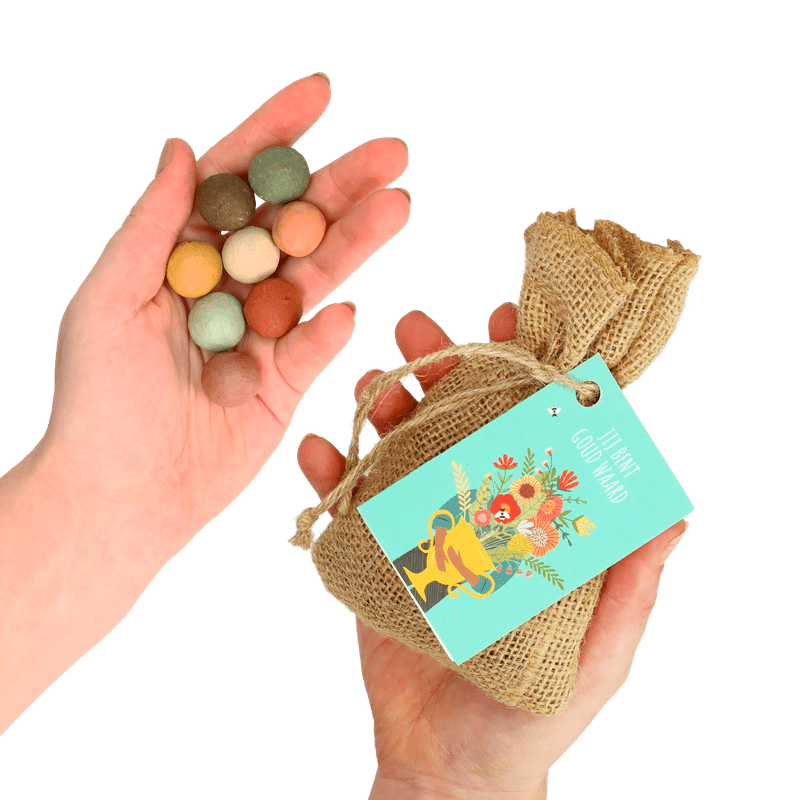 Zaadbommetjes ‘Jij bent goud waard’