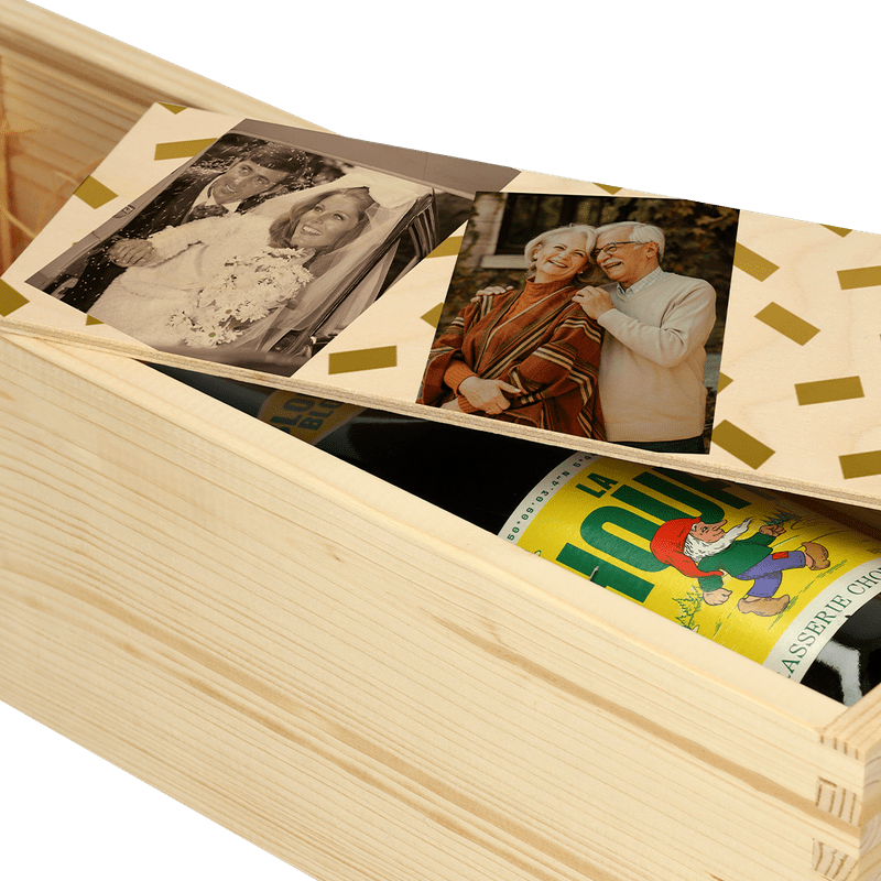 Bier- of wijnkist bedrukken