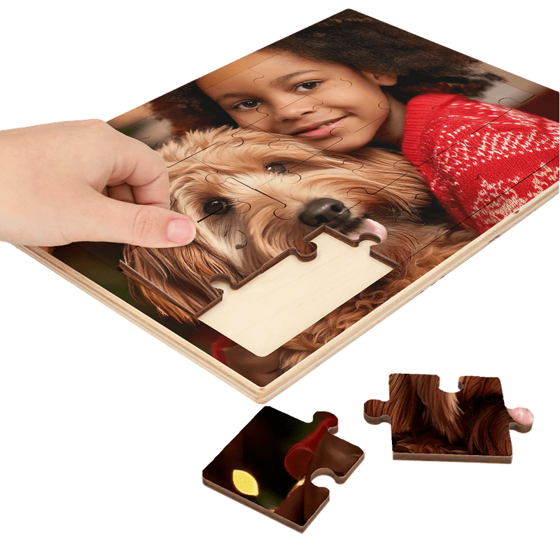 Houten fotopuzzel (liggend 24)