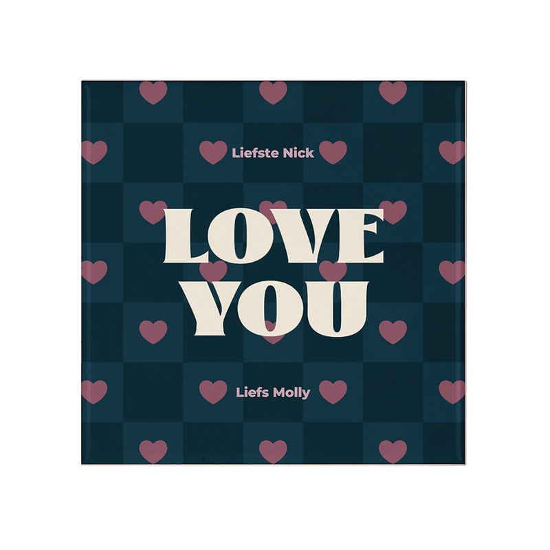 Gepersonaliseerd tegeltje Valentijn
