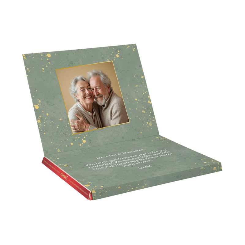Gepersonaliseerde Merci chocolade 250g