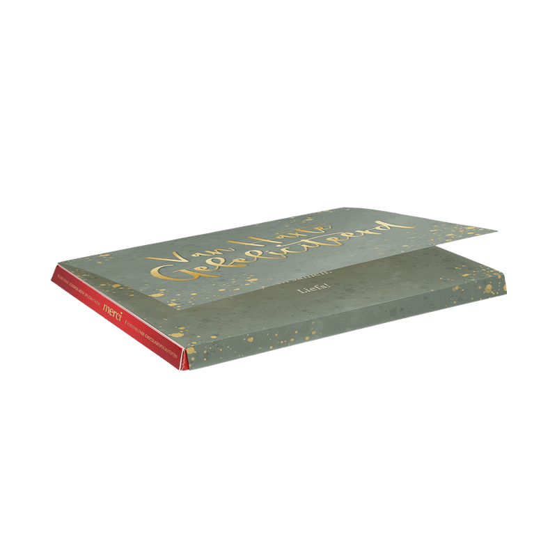 Gepersonaliseerde Merci chocolade 250g