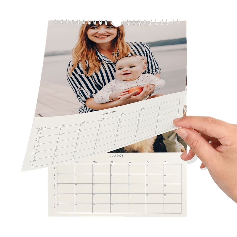 Gepersonaliseerde jaarkalender (staand)