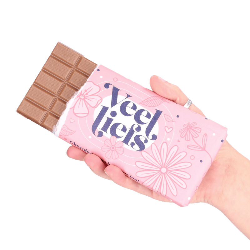 Chocoladereep ‘Veel liefs’
