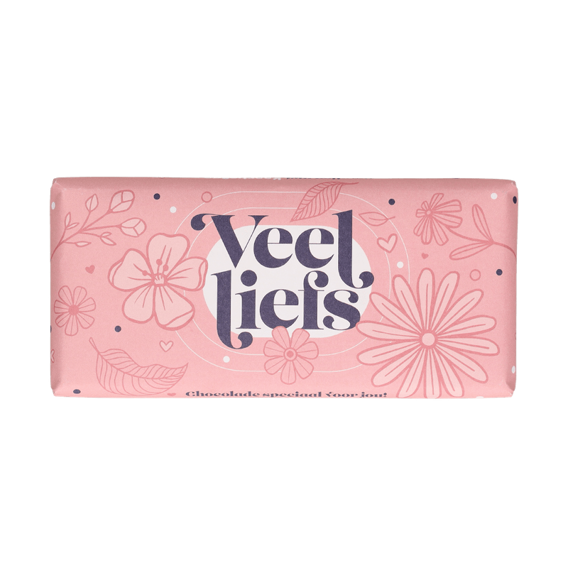 Chocoladereep ‘Veel liefs’
