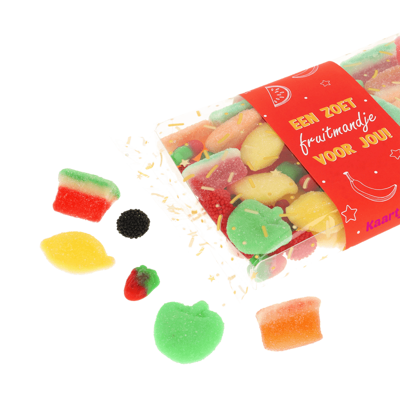 Snoepdoosje ‘Zoet fruitmandje’