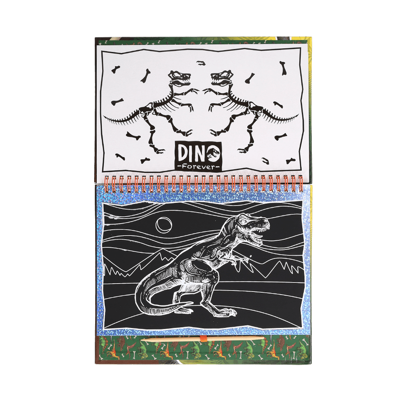 Dino kras- en kleurboek