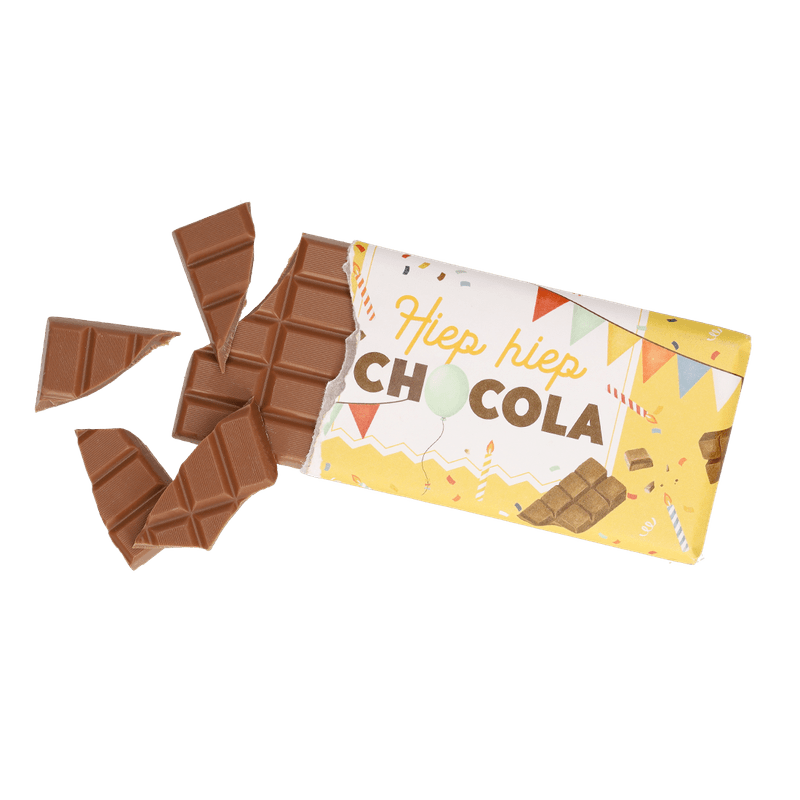Verjaardag chocoladereep