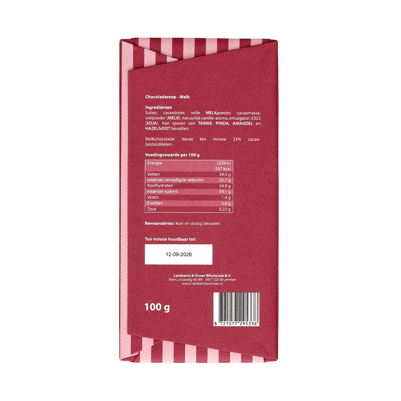 Valentijn chocoladereep