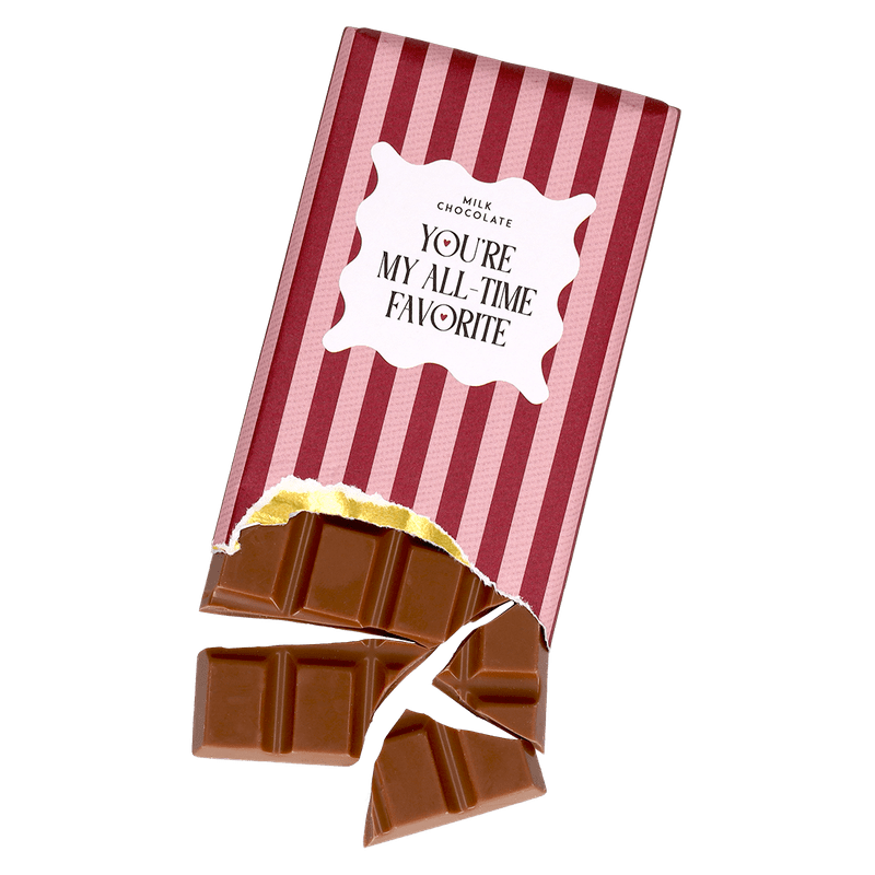 Valentijn chocoladereep