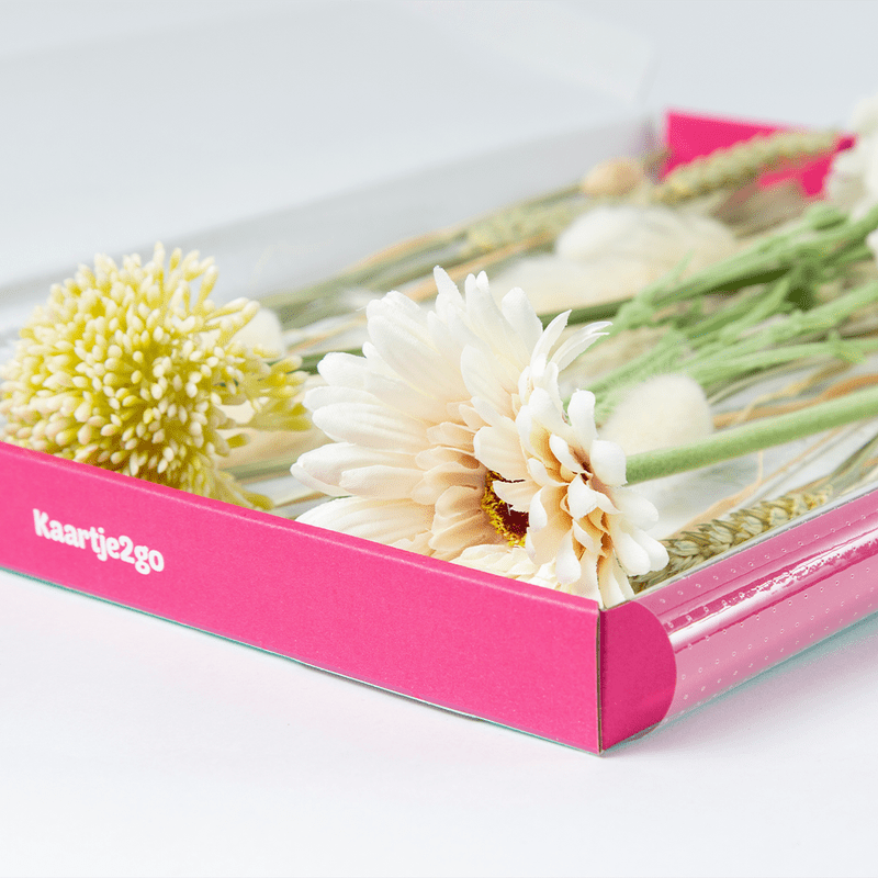 Boeket zijdebloemen wit
