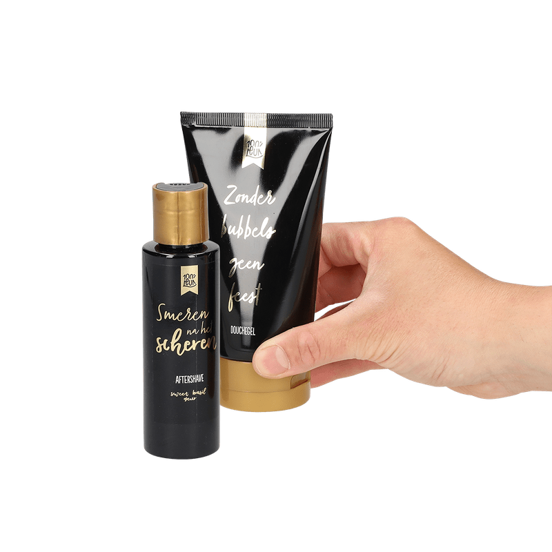 Huidverzorging cadeauset ‘Gefeliciteerd gozer’