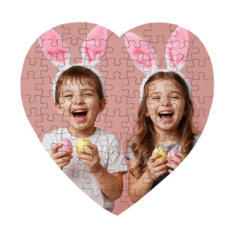 Hartvormige fotopuzzel 