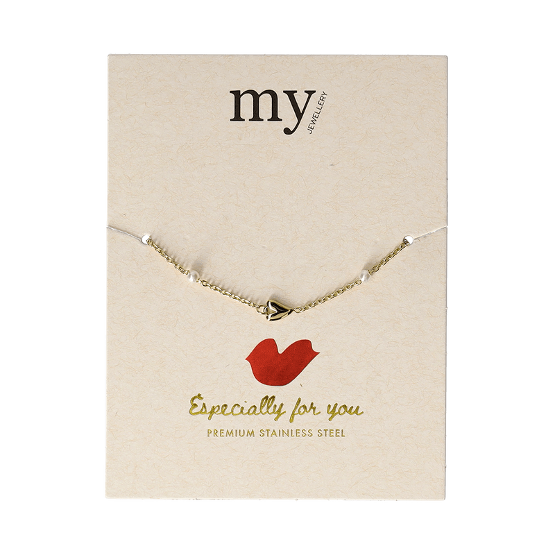 My Jewellery armband hartjes (goudkleur)