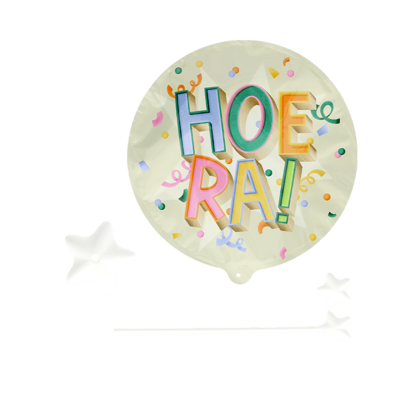 Mini ballon ‘Hoera!’ 