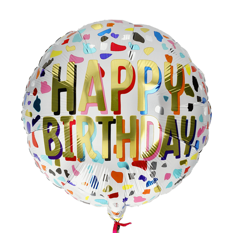 Heliumballon verjaardagsconfetti