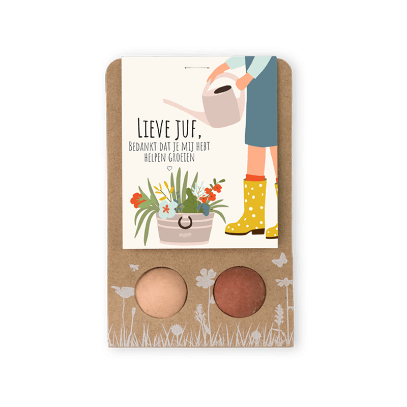 Zaadbommetjes ‘Lieve juf’