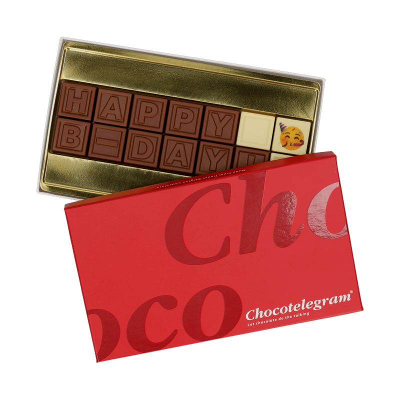 Chocoladetelegram ‘Happy B-Day!’
