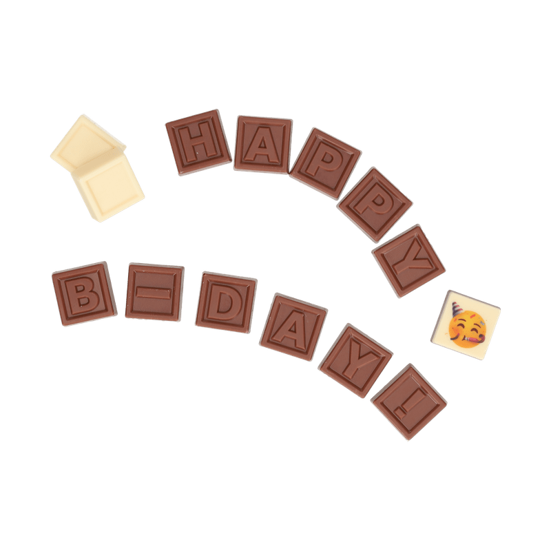 Chocoladetelegram ‘Happy B-Day!’