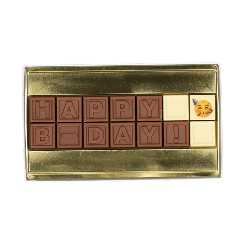 Chocoladetelegram ‘Happy B-Day!’