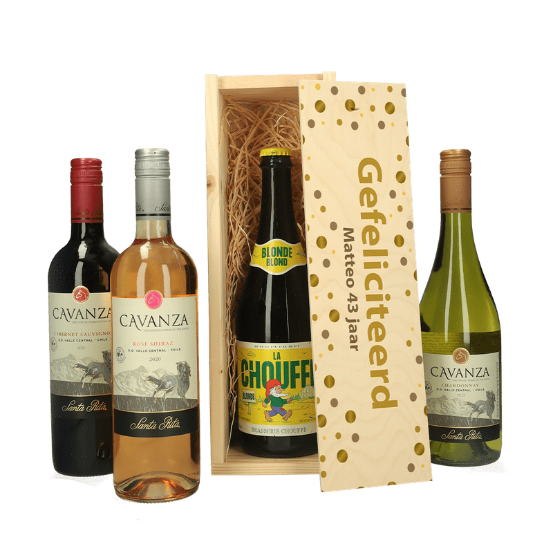 Bier- of wijnkist bedrukken