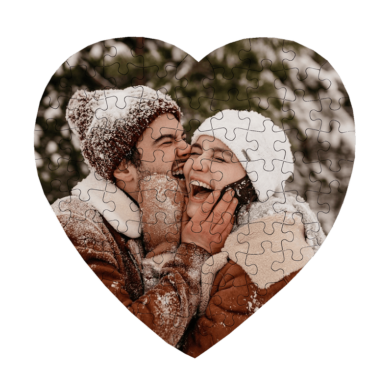 Hartvormige fotopuzzel 