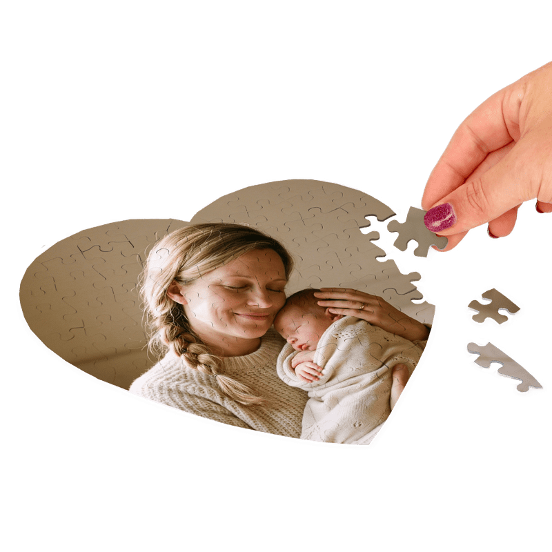 Hartvormige fotopuzzel 