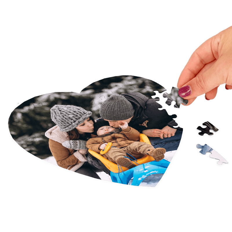 Hartvormige fotopuzzel 