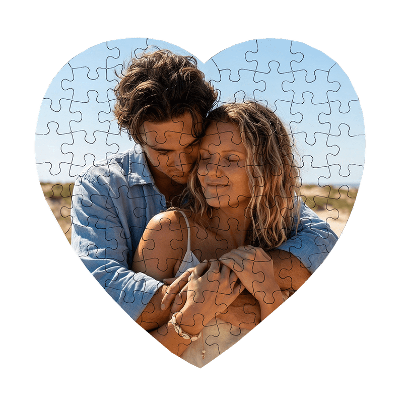 Hartvormige fotopuzzel 