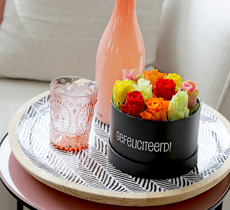 Rozentaart ‘Gefeliciteerd!’