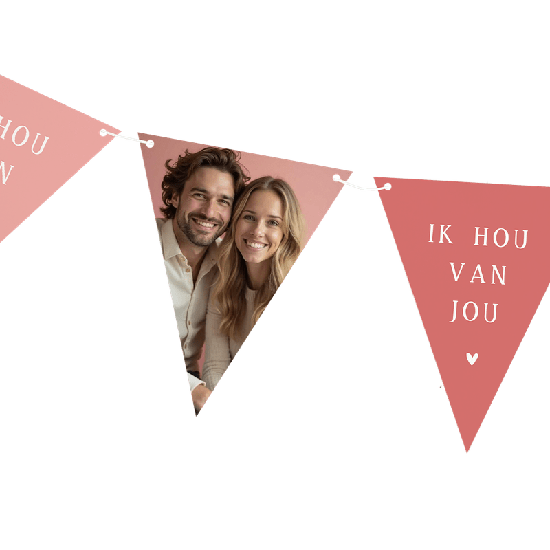 Valentijn slinger met foto’s
