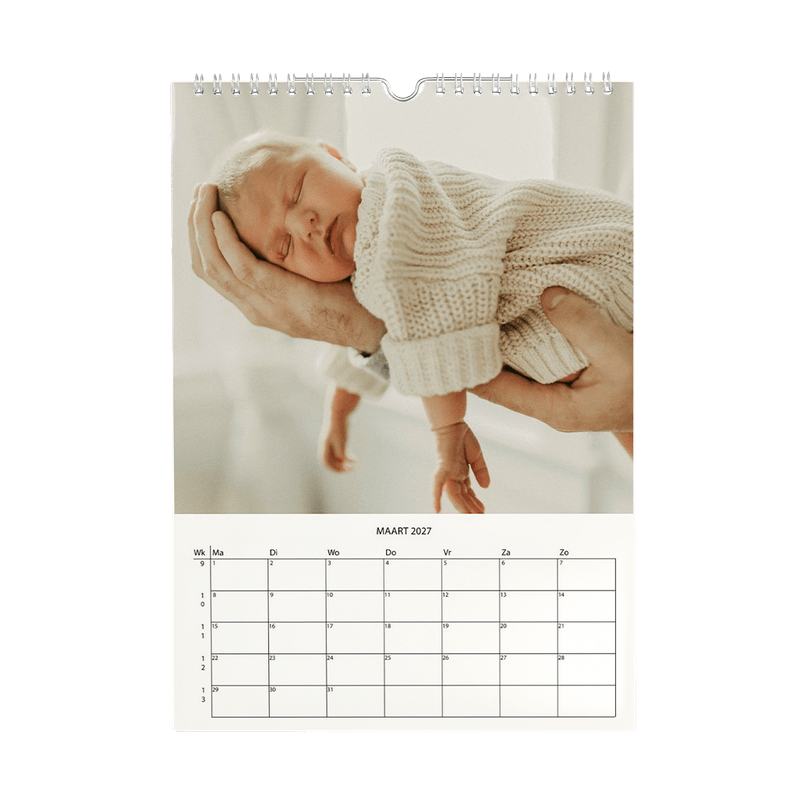 Gepersonaliseerde jaarkalender (staand)