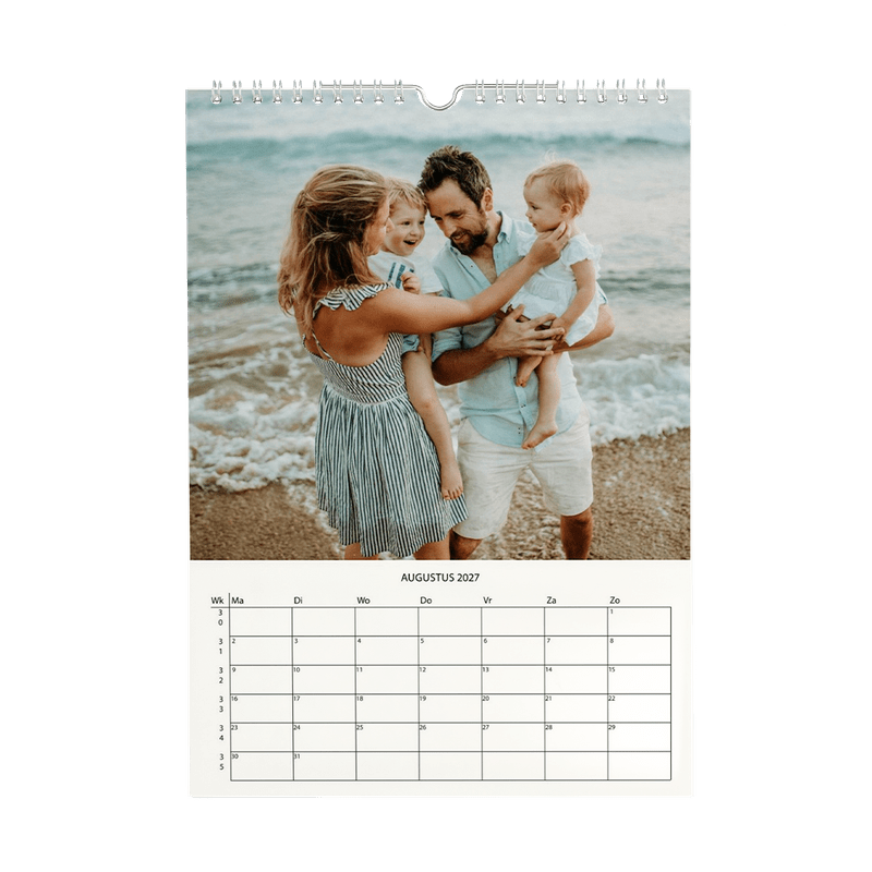Gepersonaliseerde jaarkalender (staand)