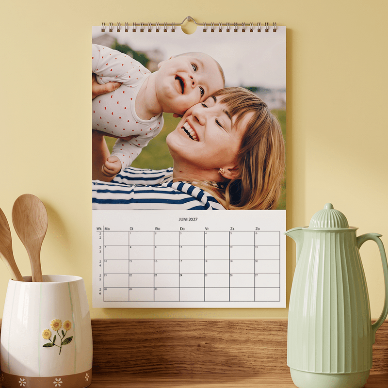 Gepersonaliseerde jaarkalender (staand)