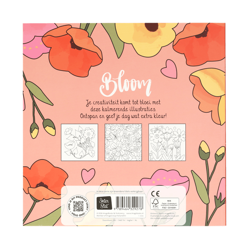 Kleurboek voor volwassenen ‘Bloom’