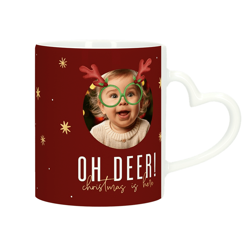 Kerstmok met hartvormig oor personaliseren
