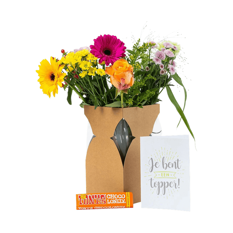 Bloemen + Tony’s pakket ‘Topper’