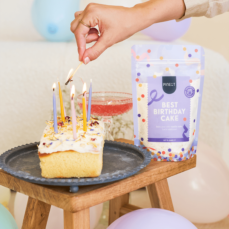 Pineut DIY cakemix voor een verjaardag