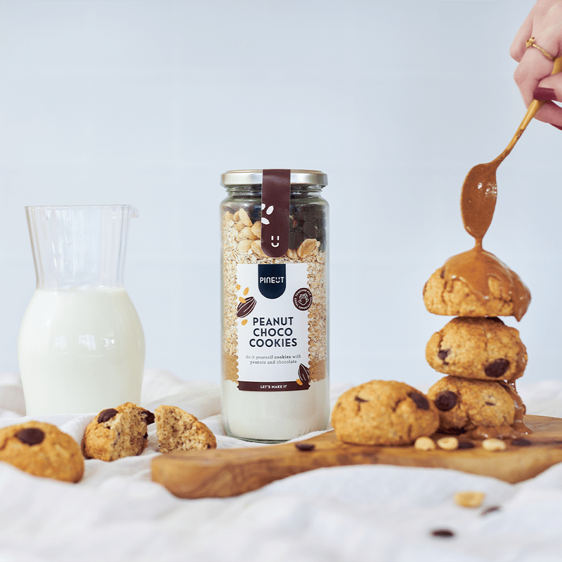 Pineut DIY pot met koekjesmix