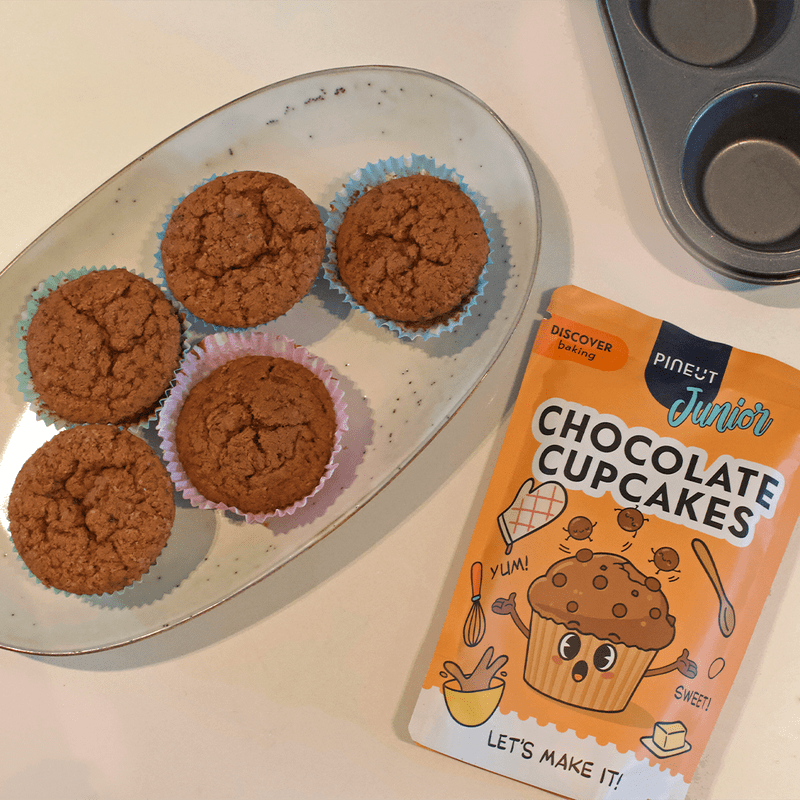 Pineut chocolade cupcake mix voor kinderen