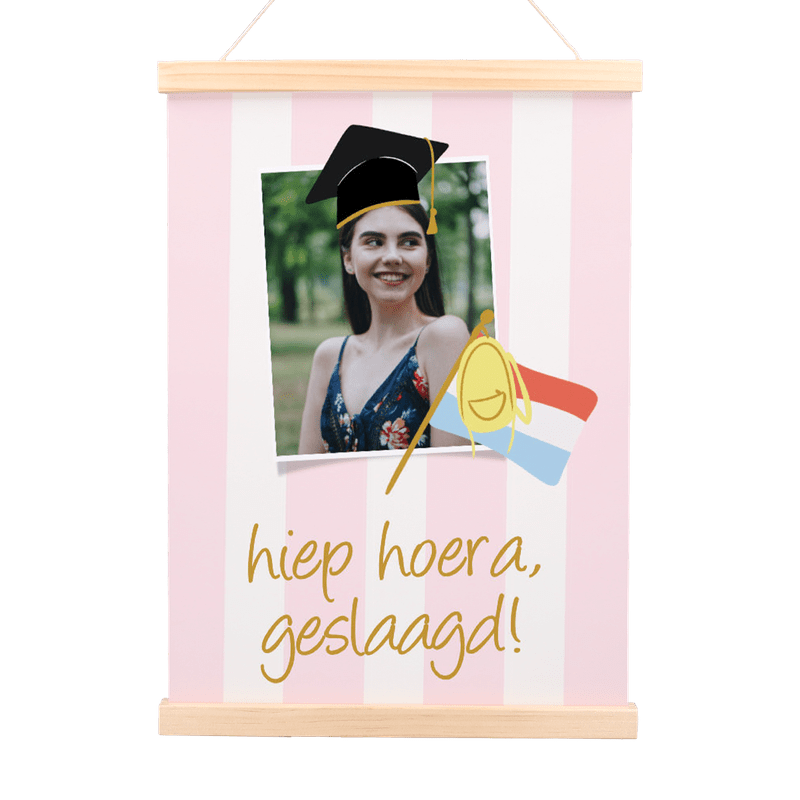 Gepersonaliseerde poster ‘Geslaagd’