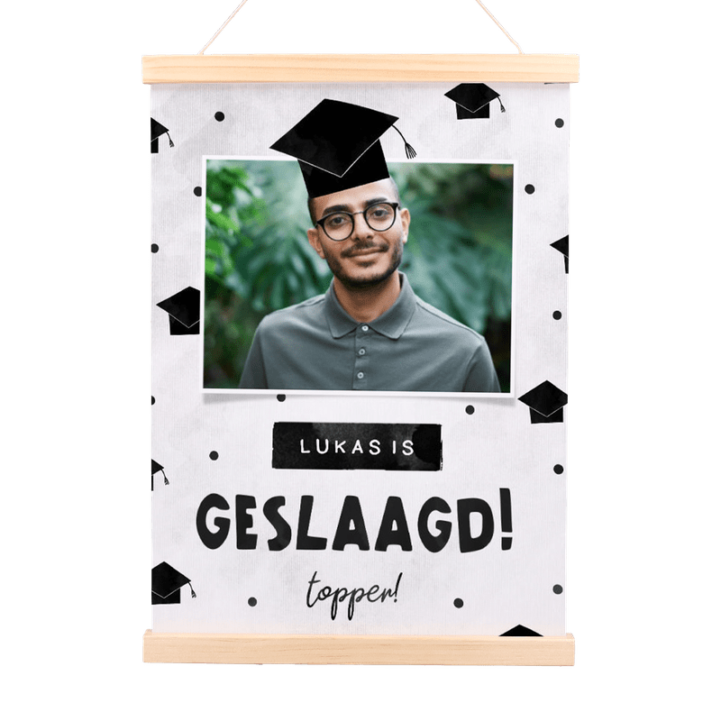 Gepersonaliseerde poster ‘Geslaagd’